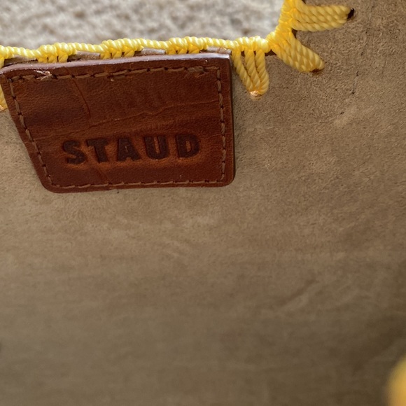 Staud Shirley Croc Crochet Edge Bag. Comes with matching pouch! - Picture 7 of 15